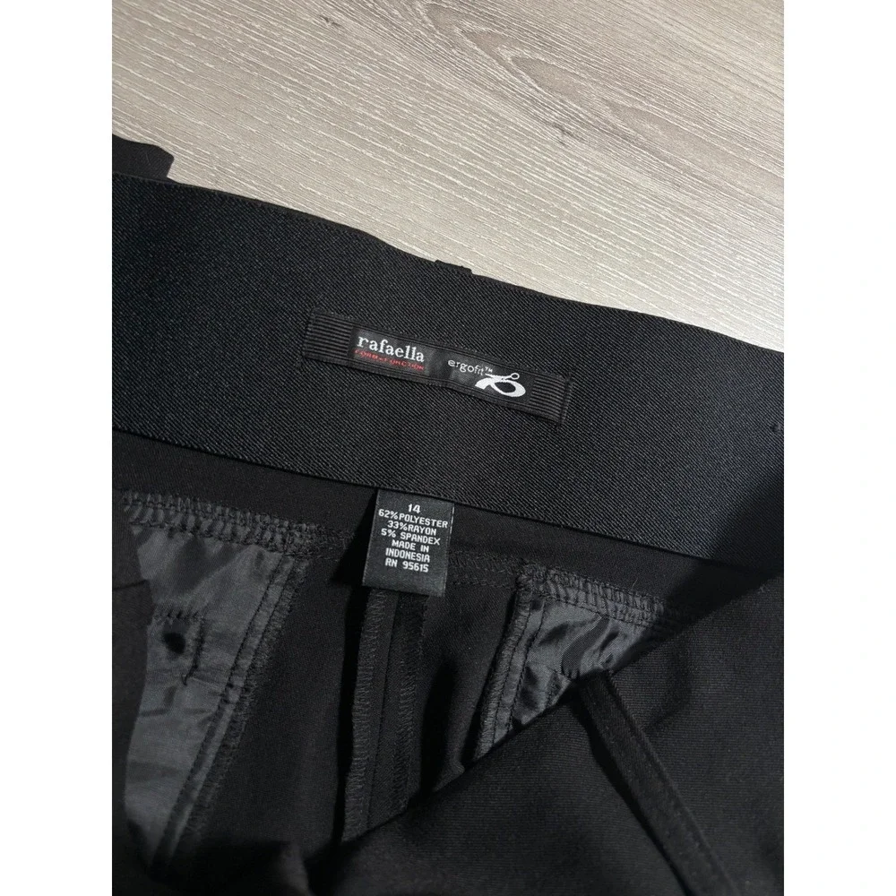 Rafaella Ergofit Stretch Straight Leg Dress Pants Womens 14 Work Office Trousers